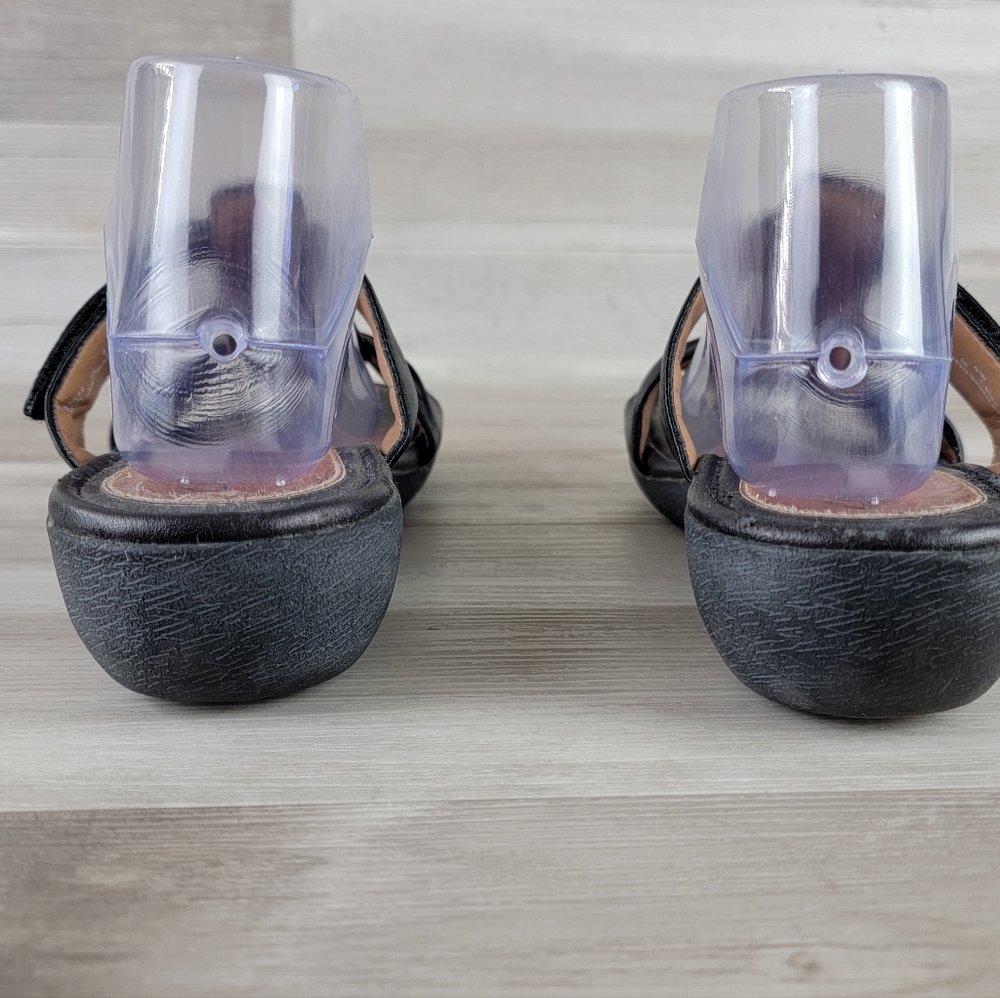 Clarks Artisan Jandi Gem Soft Black Leather Slide Sandal 9W - Picture 16 of 16